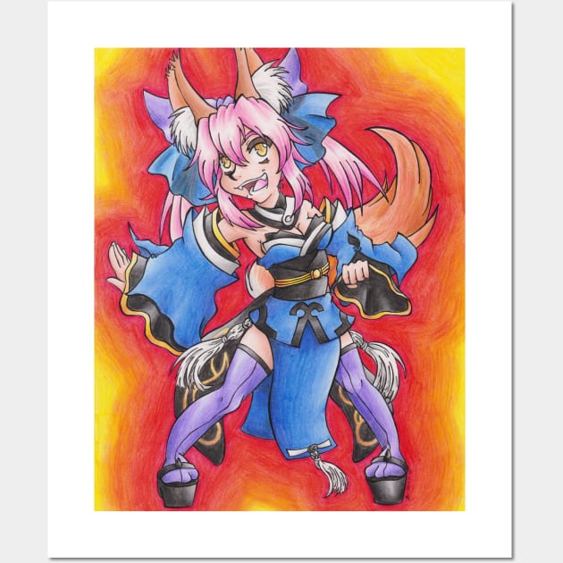 Chibi Tamamo no Mae Wall Art by KranberriJam